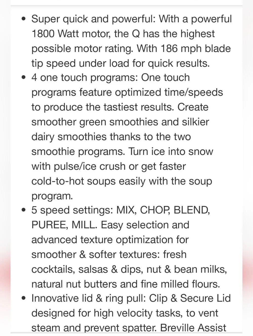 Breville The Q Blender- Smoked Hickory